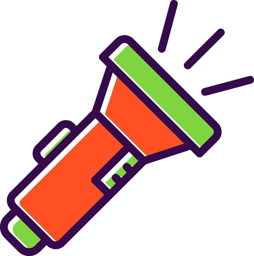 Flashlight Vector Icon Design