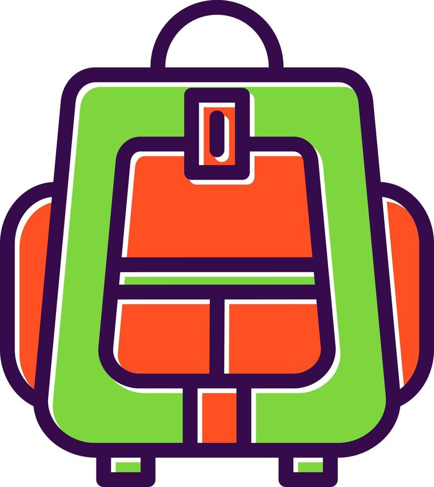 Backpacker Vector Icon Design