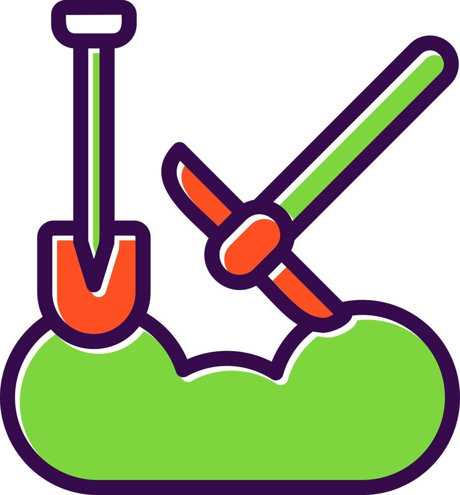 Digging Vector Icon Design