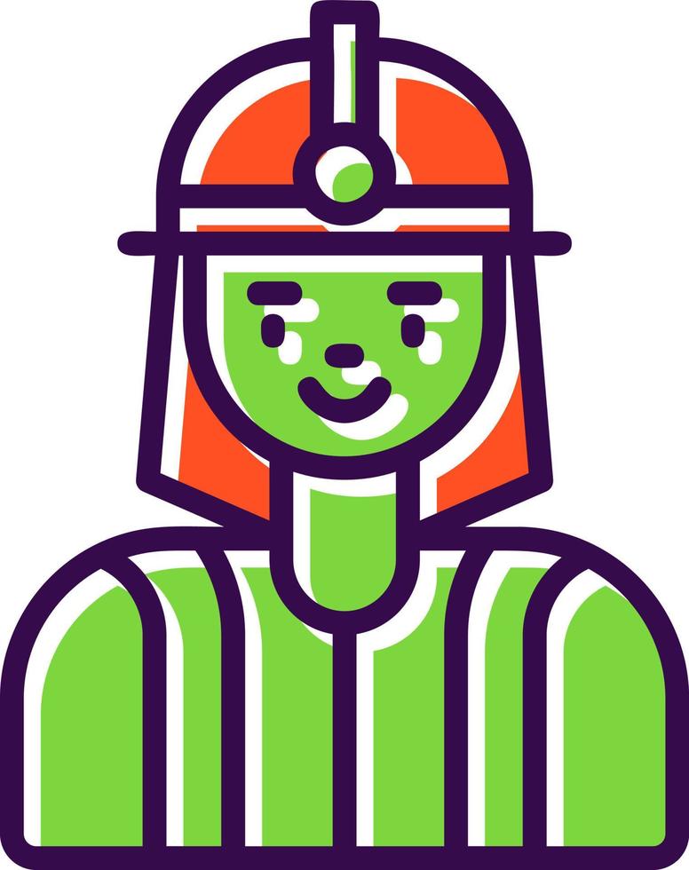 Firefighter Vector Icon Design