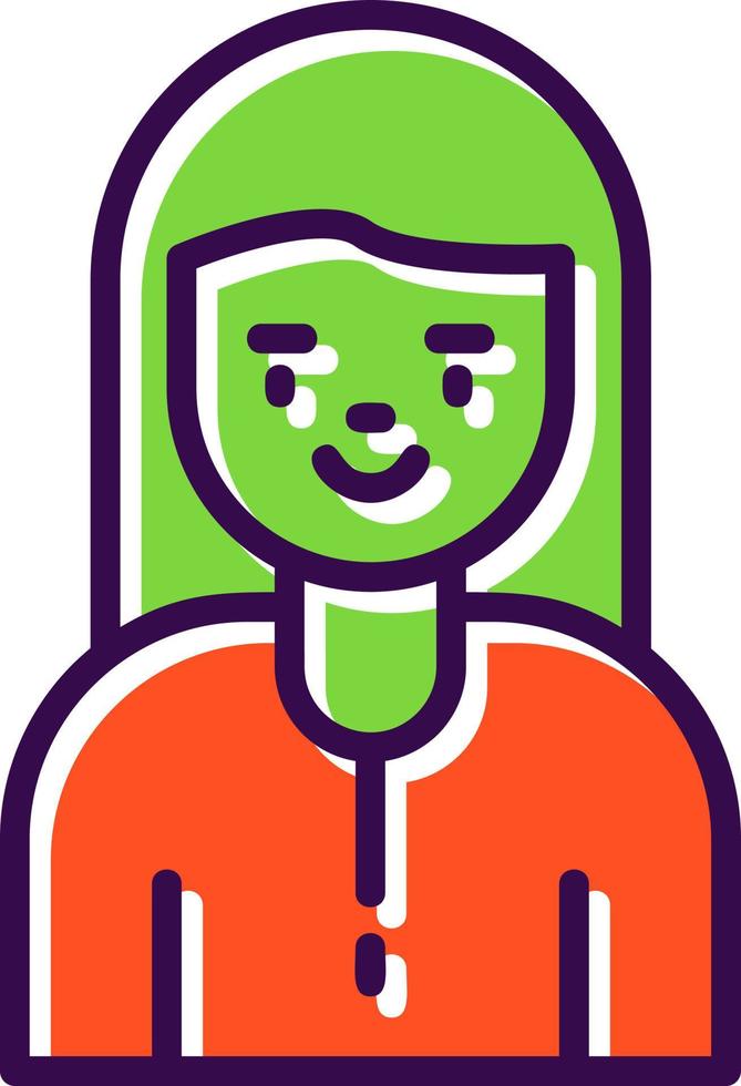 Girl Vector Icon Design