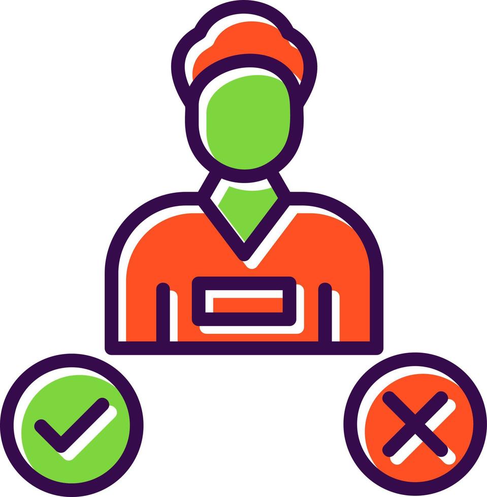 Decision Making Vector Icon Design