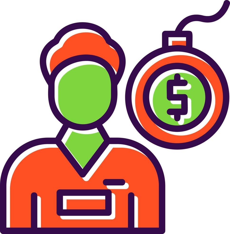 Debt Vector Icon Design