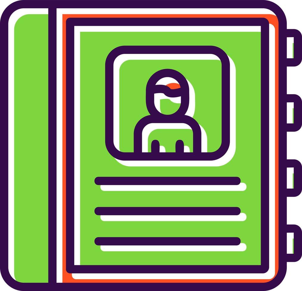 Authobiography Vector Icon Design