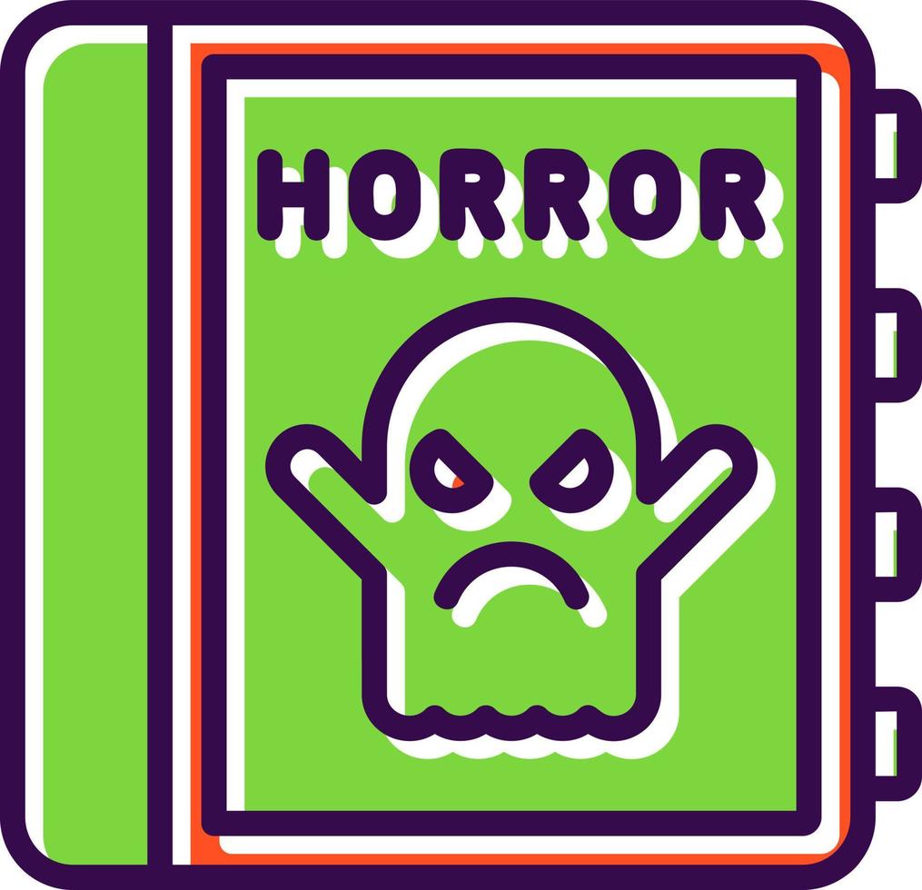 diseño de icono de vector de terror