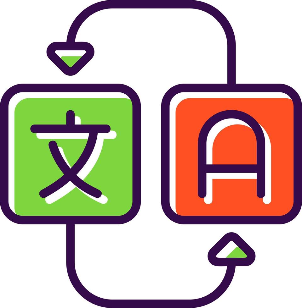 Translation Vector Icon Design