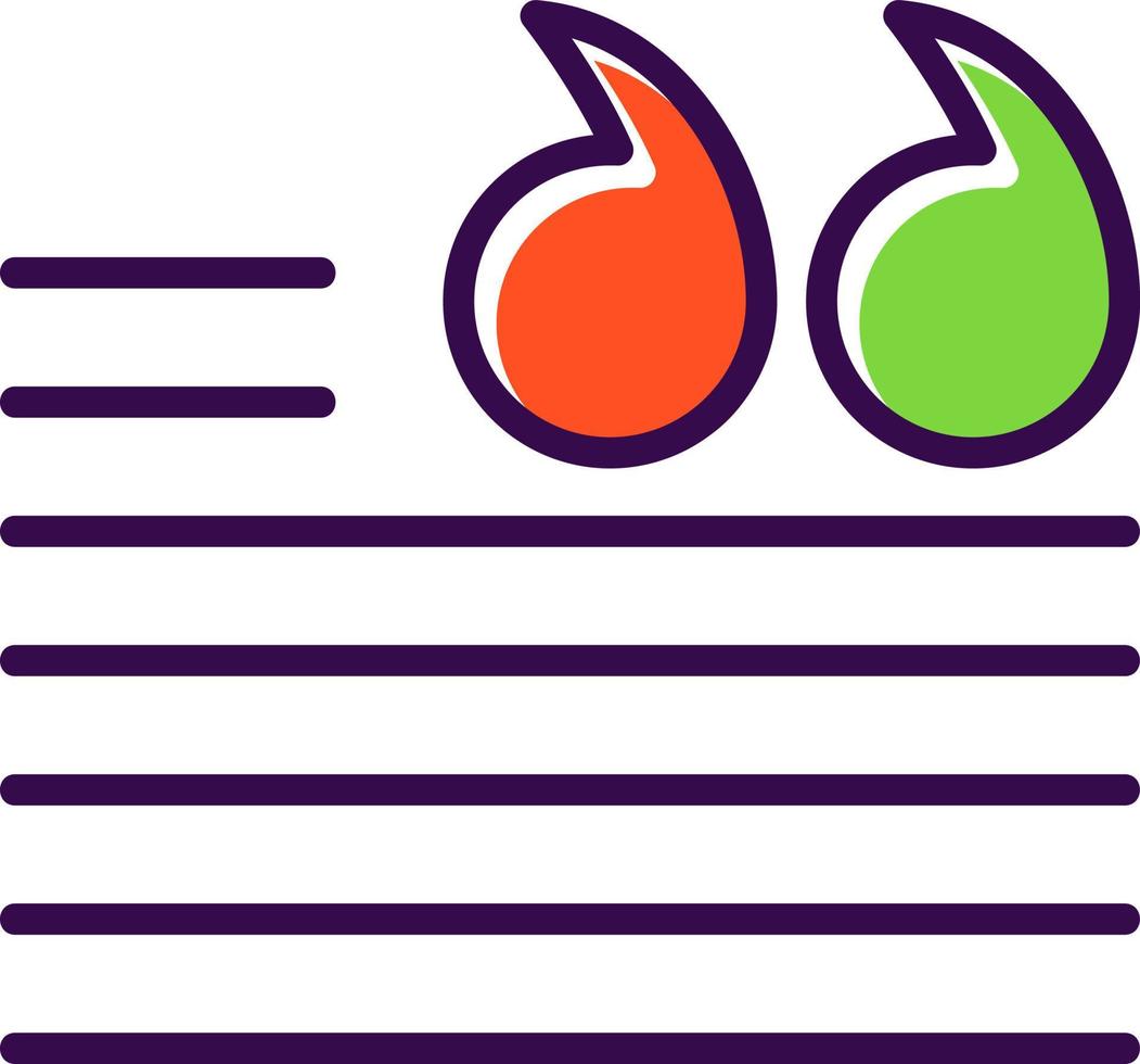 Quotation Vector Icon Design