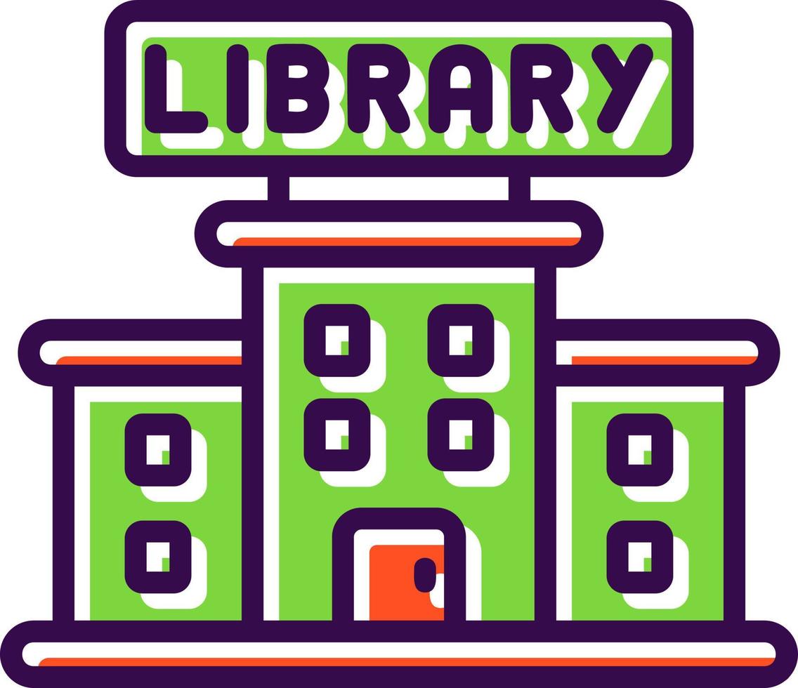 Library Vector Icon Design