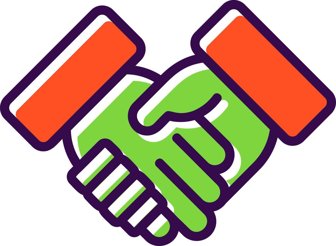 Shaking Hands Vector Icon Design