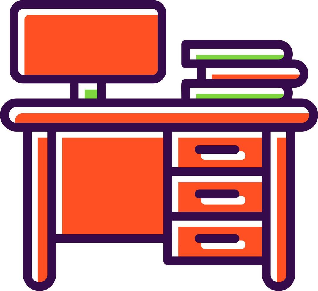 Work Table Vector Icon Design