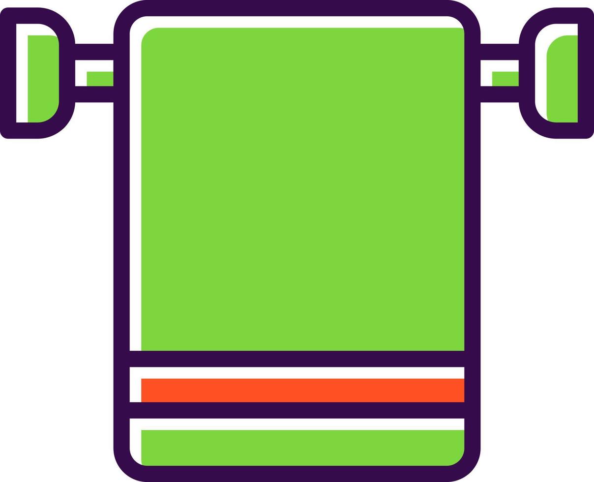 Towel Rack Vector Icon Design