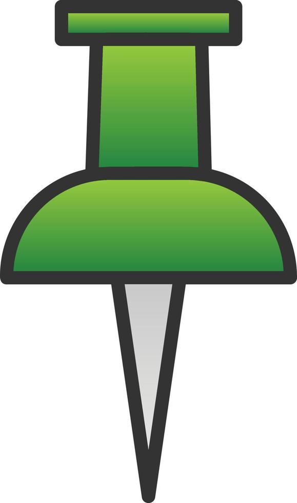 Push Pin Vector Icon Design