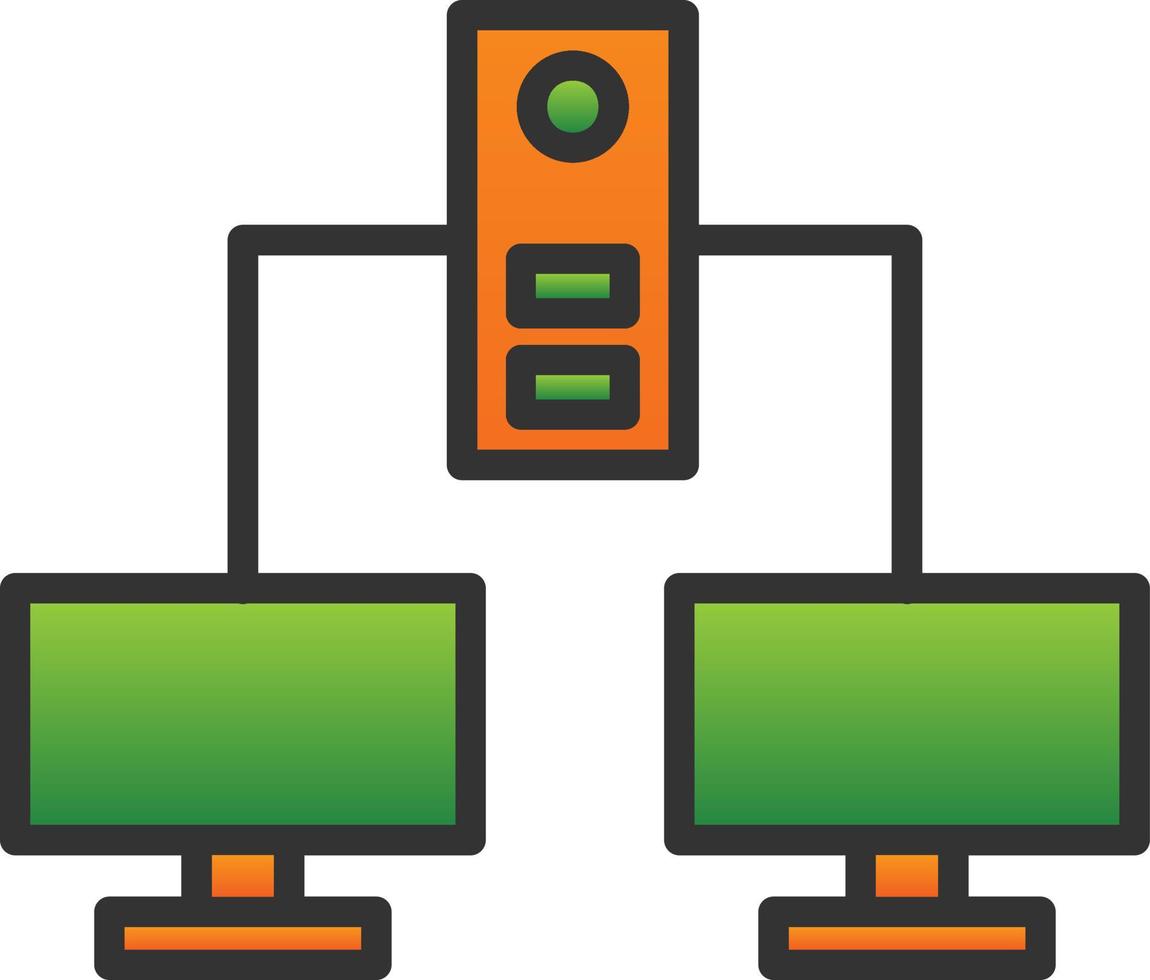 Computer Networks Vector Icon Design