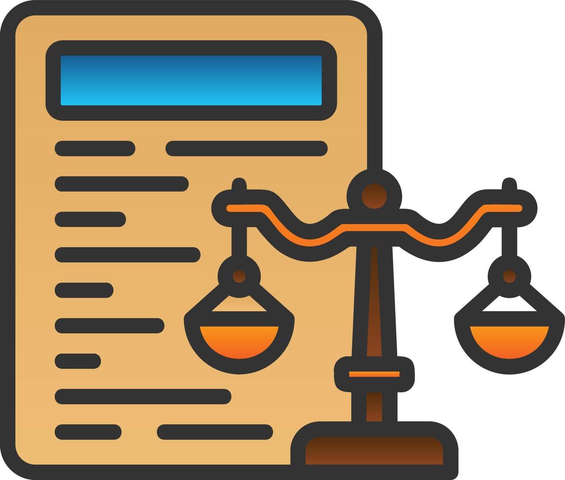 Law Vector Icon Design