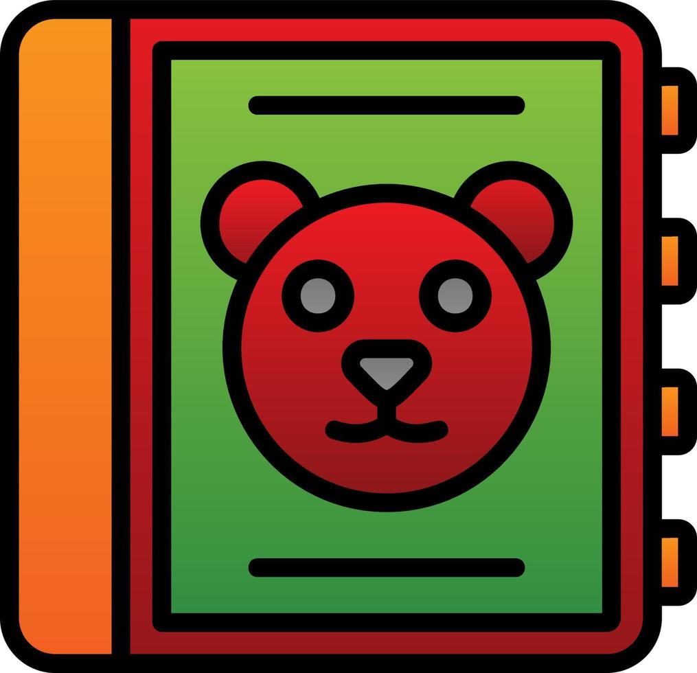 Childrens Book Vector Icon Design