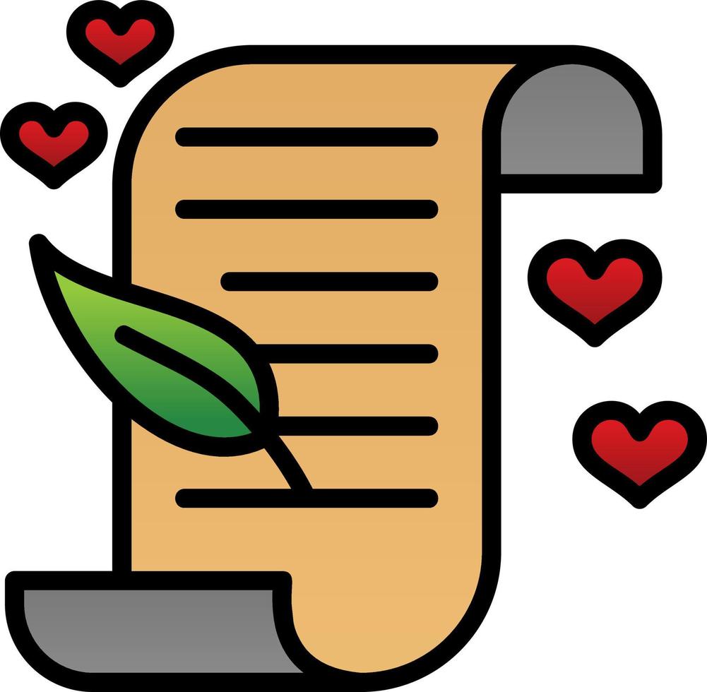 Poem Vector Icon Design