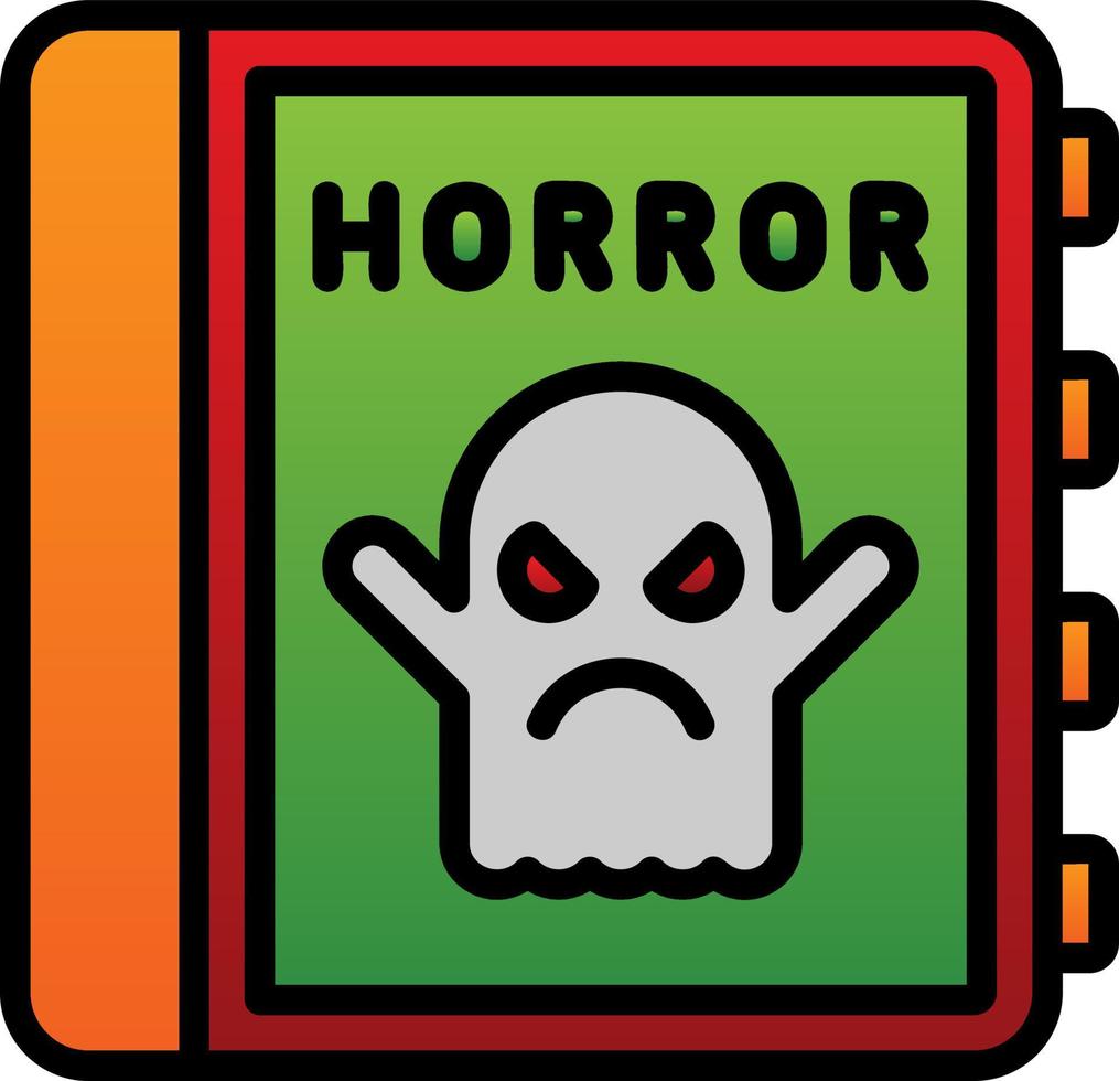 diseño de icono de vector de terror