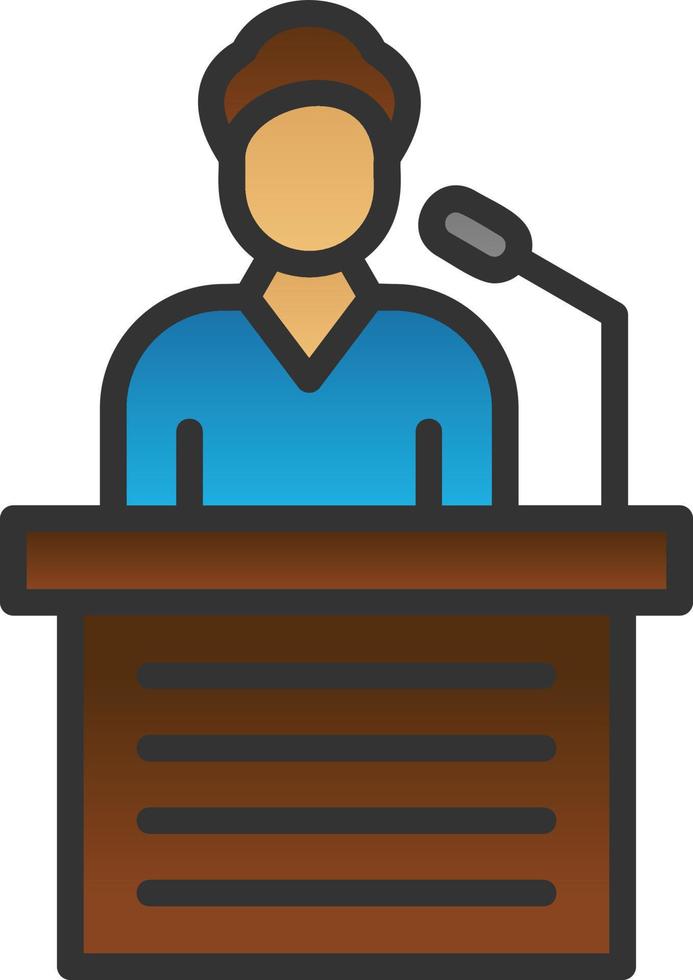 Spokesperson Vector Icon Design