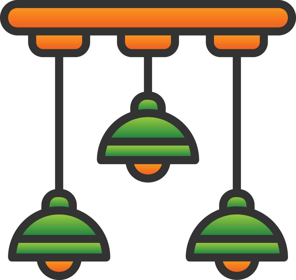 Ceiling Light Vector Icon Design
