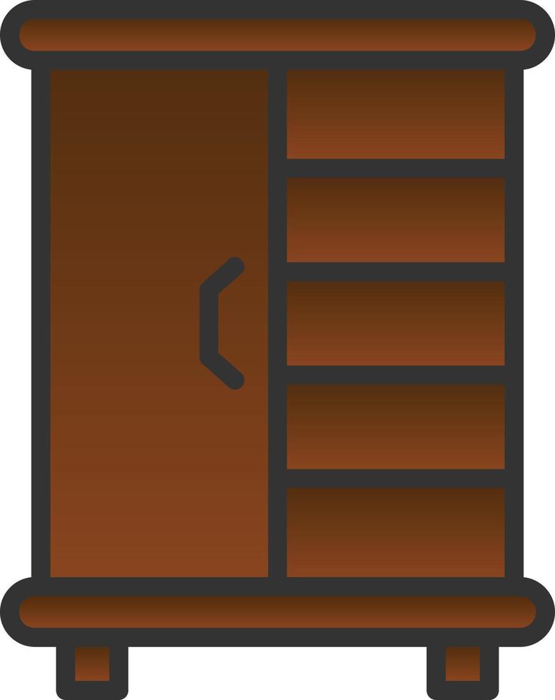 Cupboard Vector Icon Design