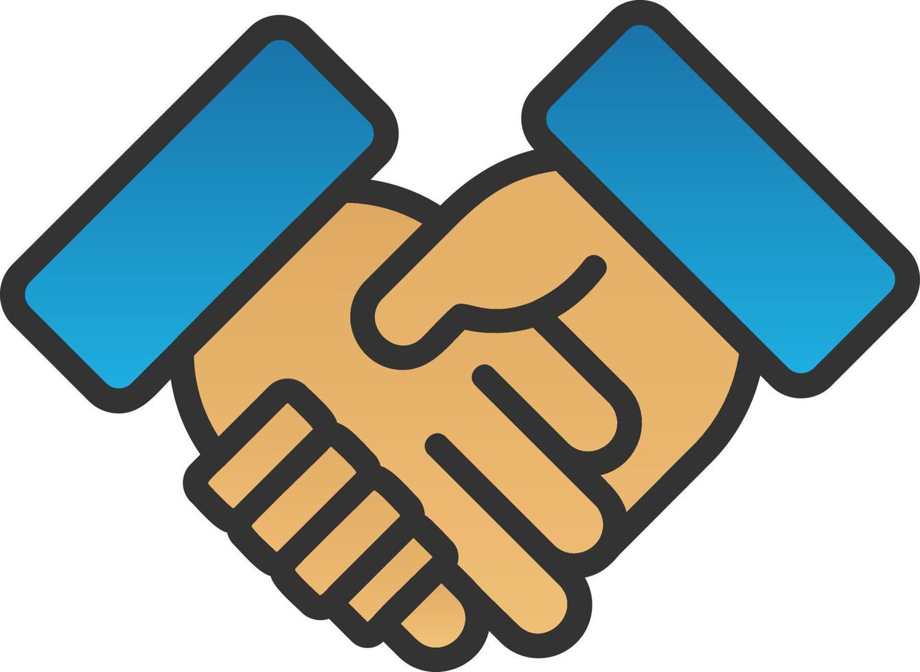 Shaking Hands Vector Icon Design