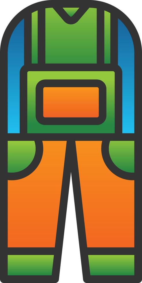 Coverall Vector Icon Design