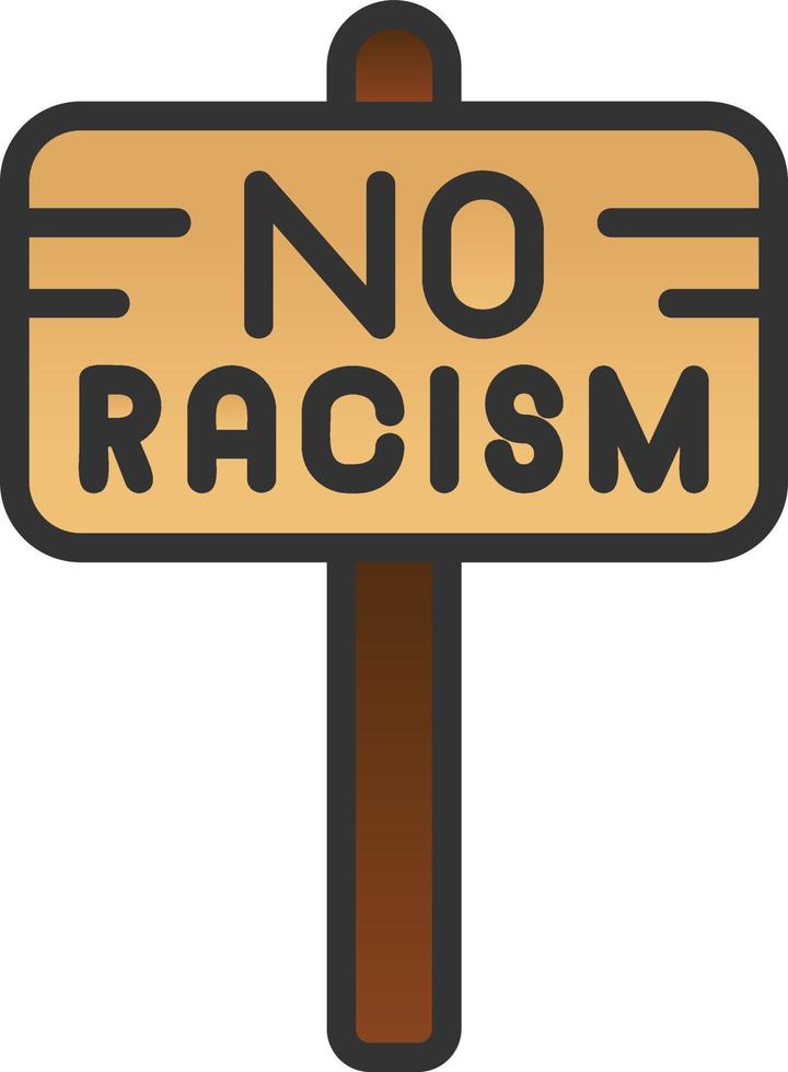 No Racism Vector Icon Design