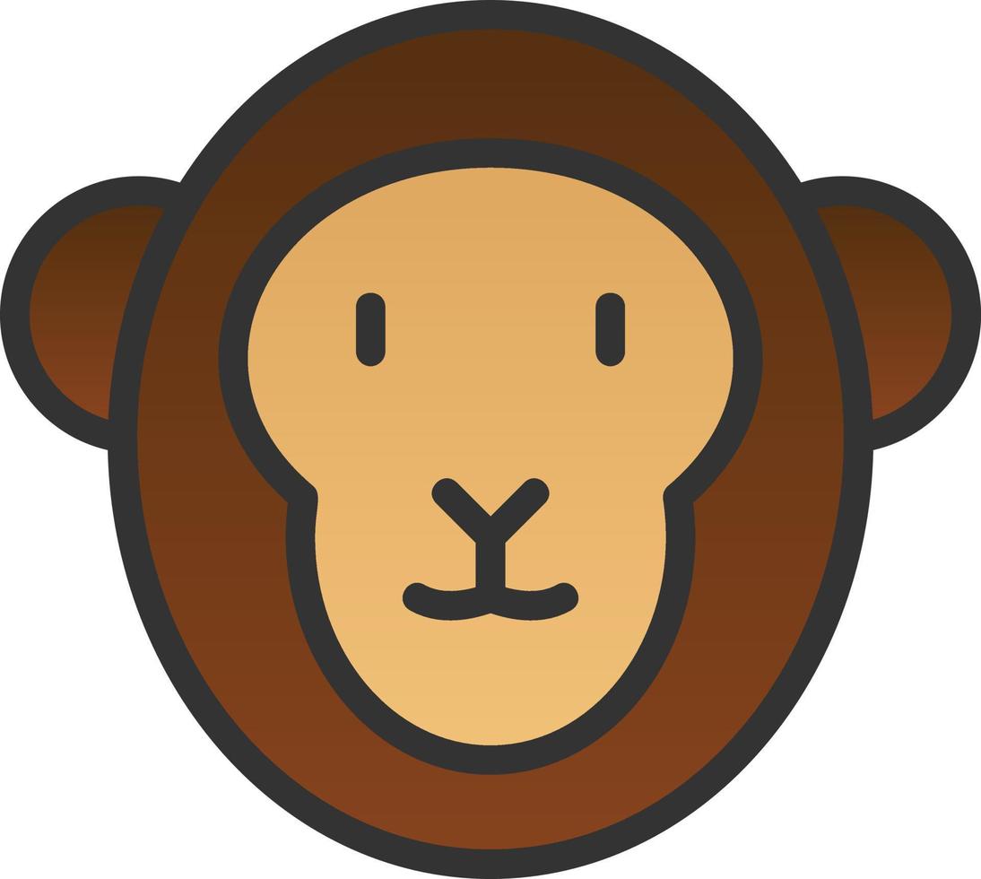 Monkey Vector Icon Design