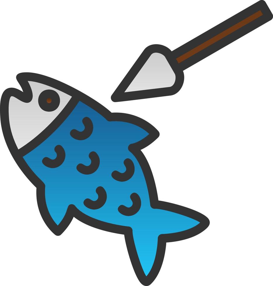 Spearfishing Vector Icon Design