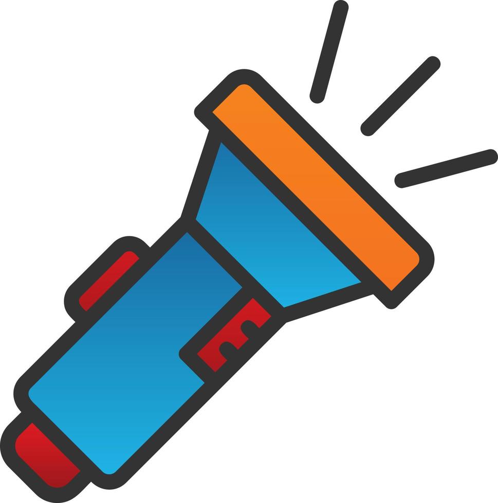 Flashlight Vector Icon Design