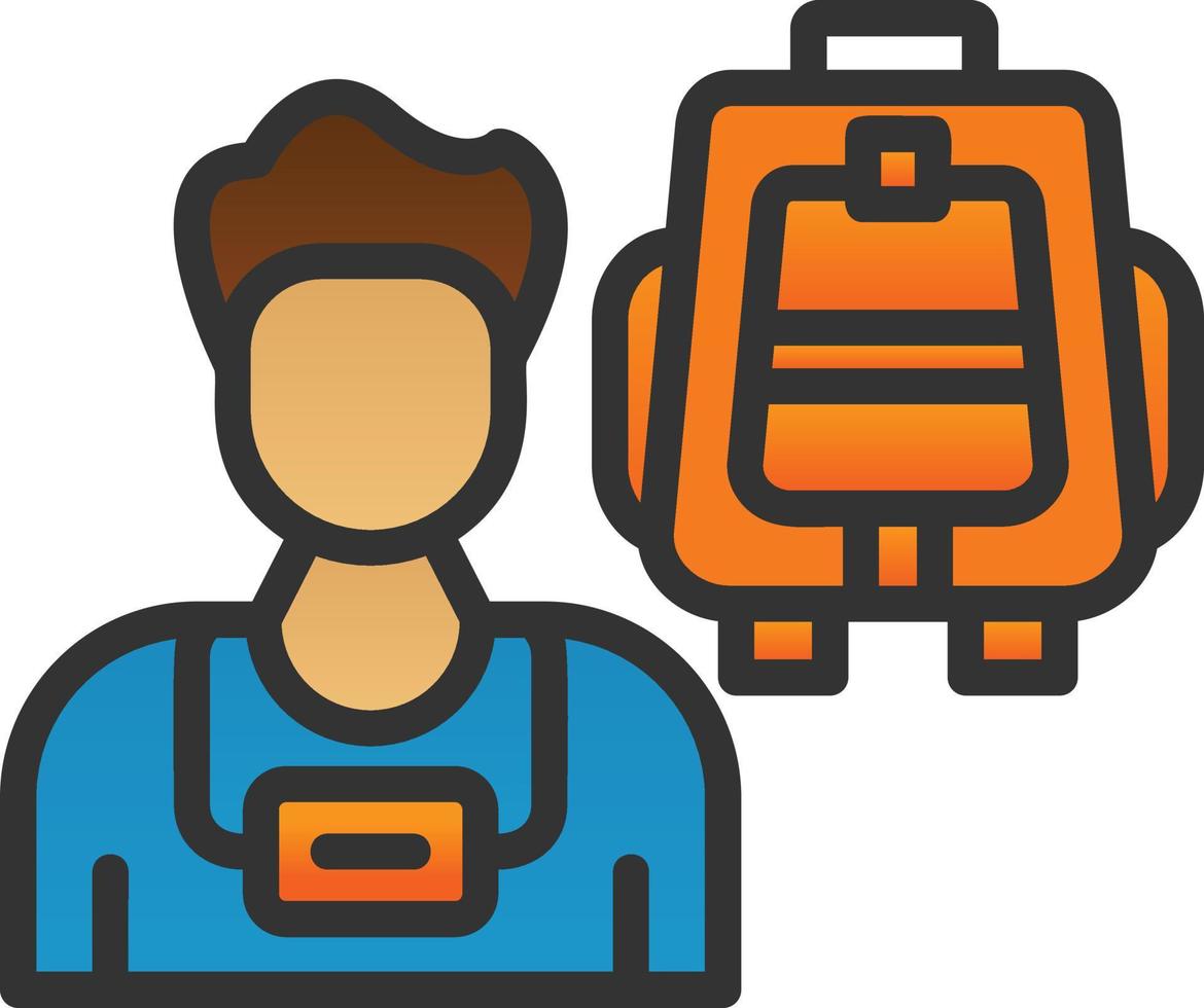 Tourist Vector Icon Design