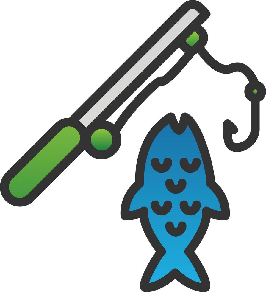 Fishing Vector Icon Design