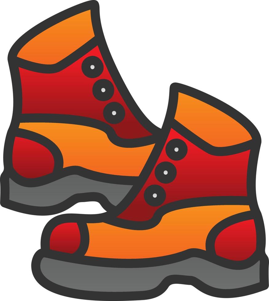 diseño de icono de vector de botas