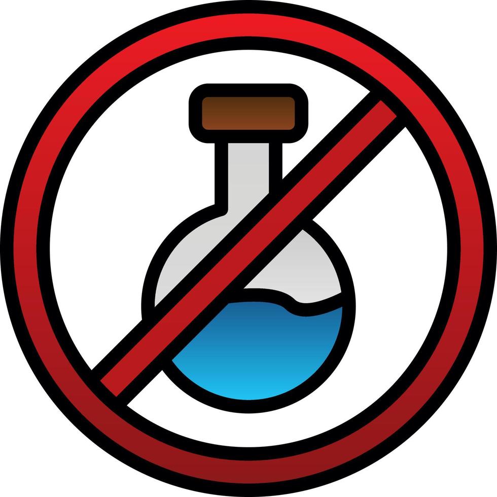 No Chemical Vector Icon Design