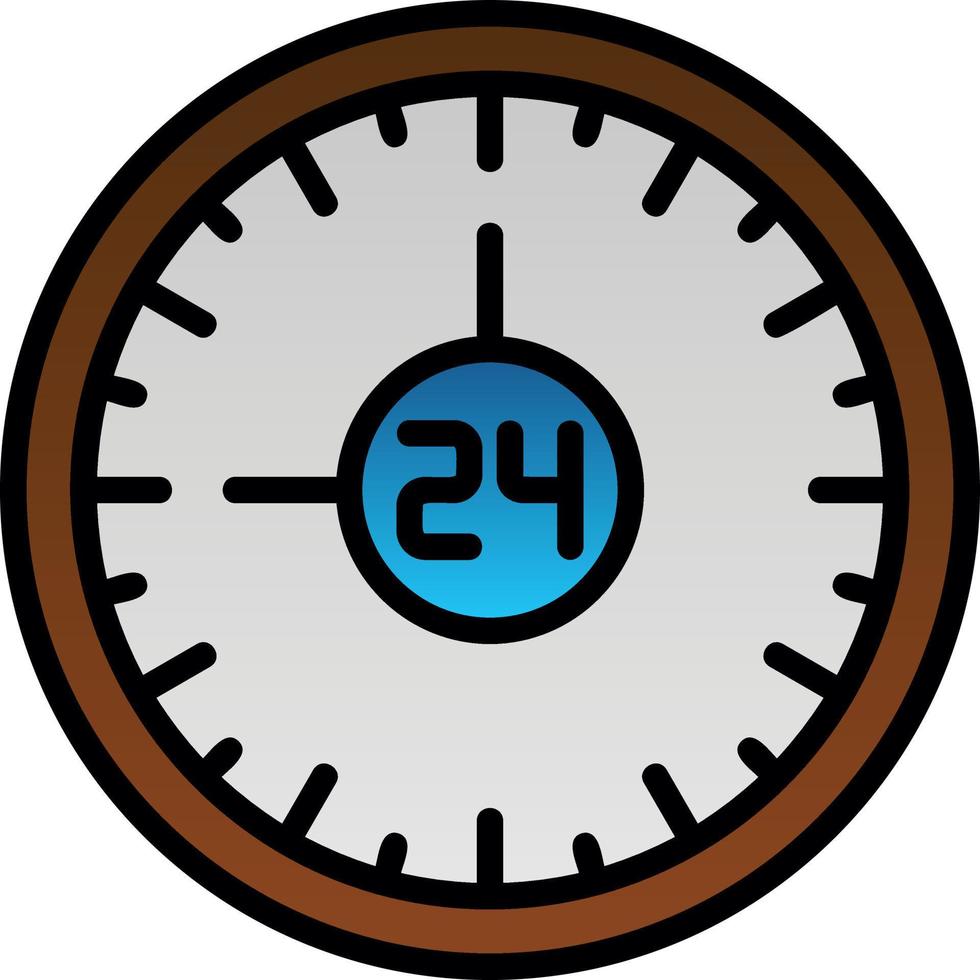 24h Vector Icon Design