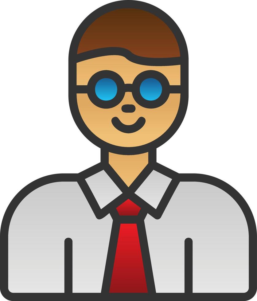 Professor Vector Icon Design