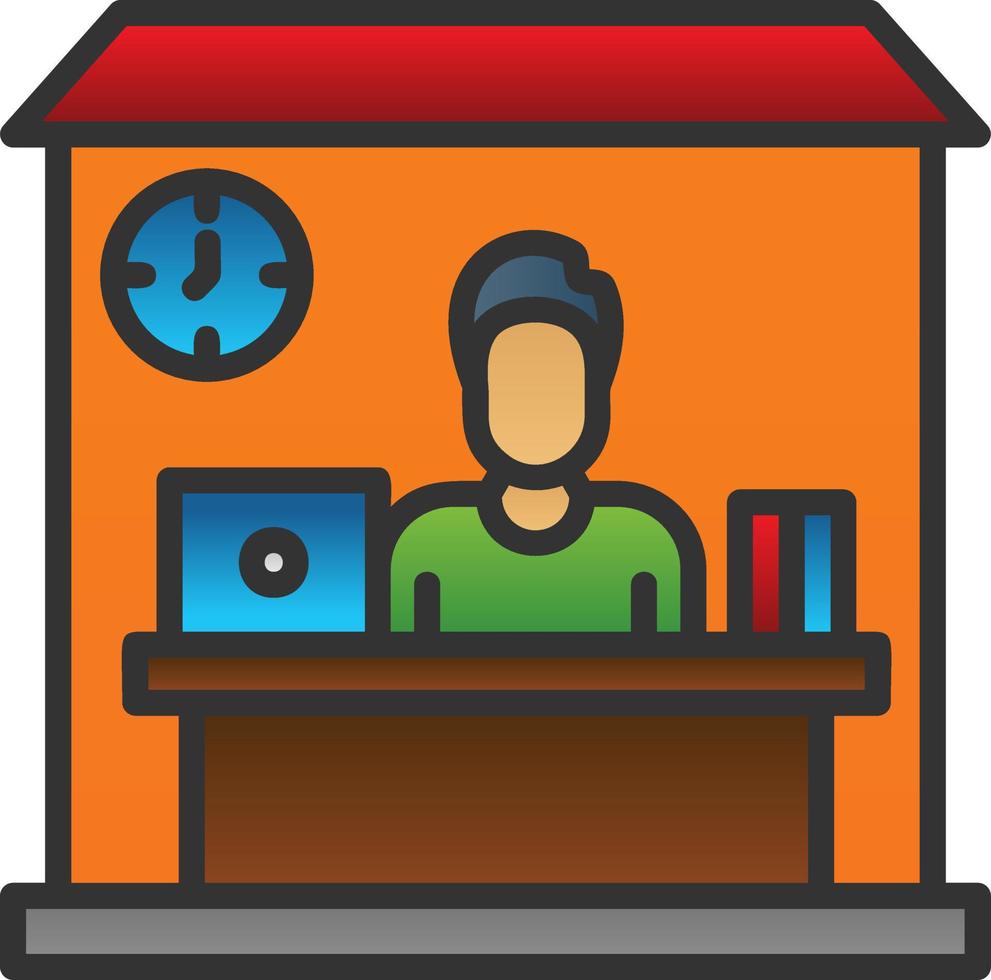 Home Office Vector Icon Design