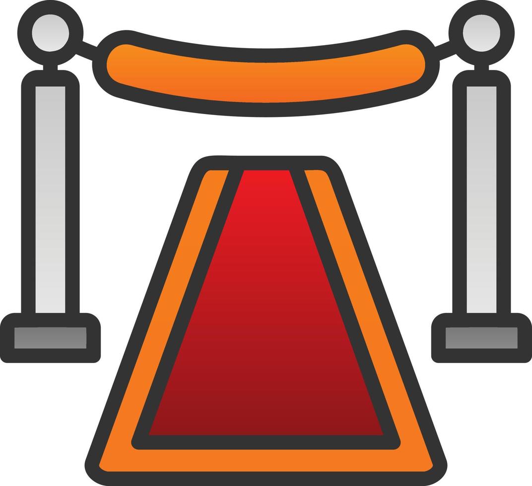 Red Carpet Vector Icon Design