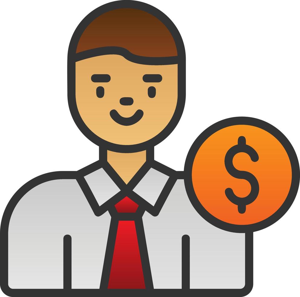 Banker Vector Icon Design