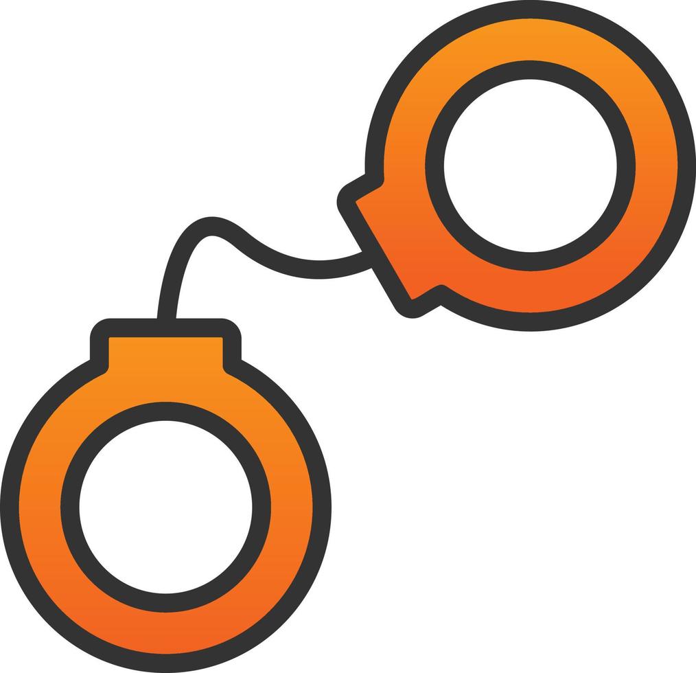 Handcuffs Vector Icon Design