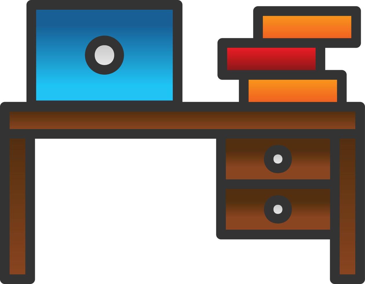 Work Table Vector Icon Design