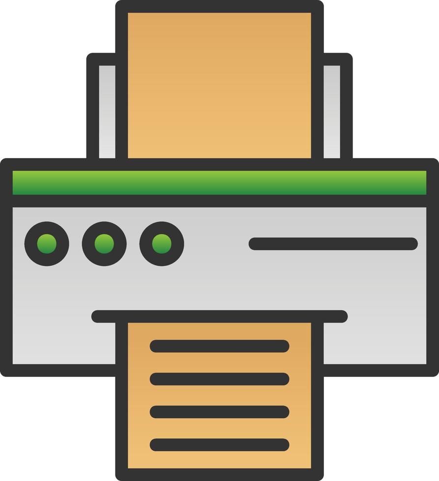 Printer Vector Icon Design