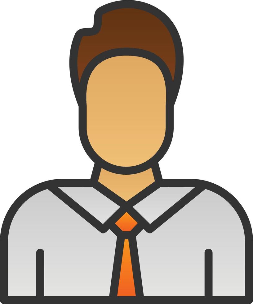 Male Employee Vector Icon Design