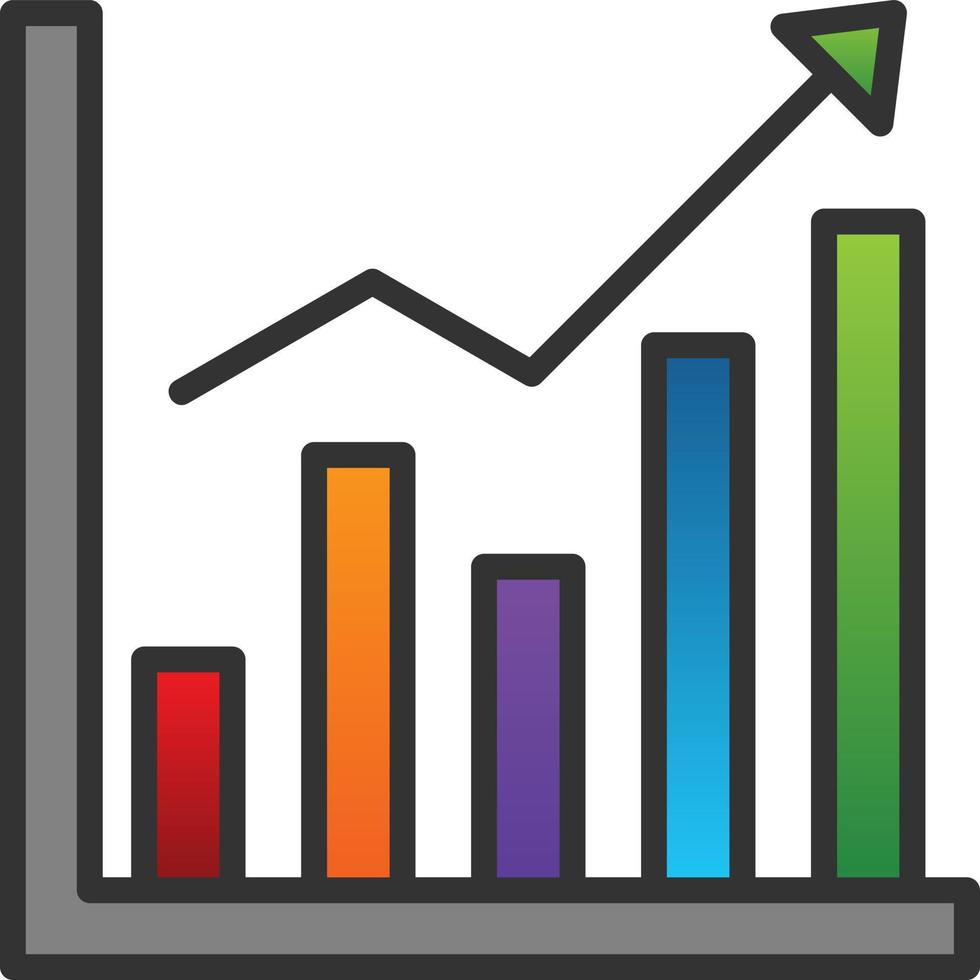 Bar CHart Vector Icon Design