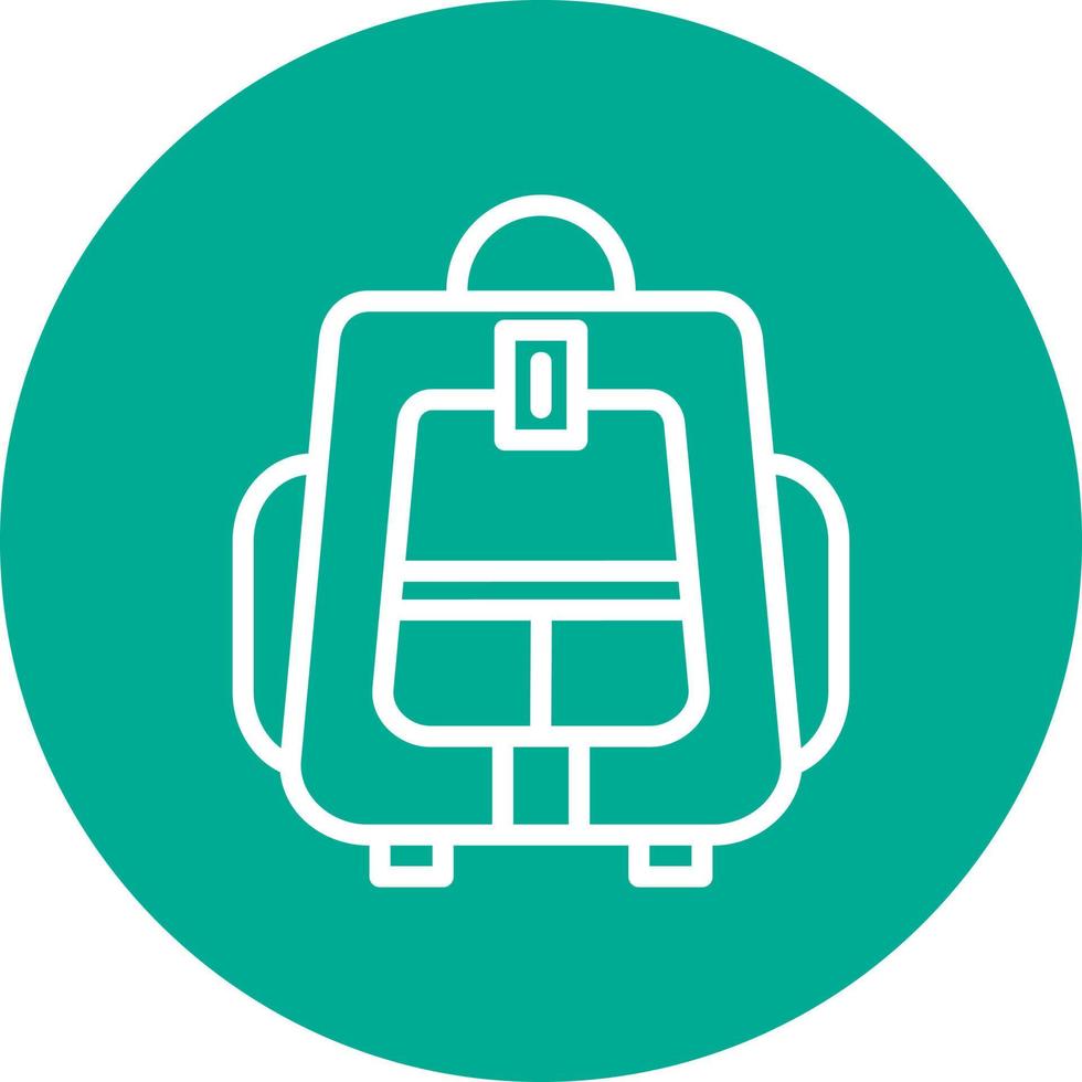 Backpacker Vector Icon Design