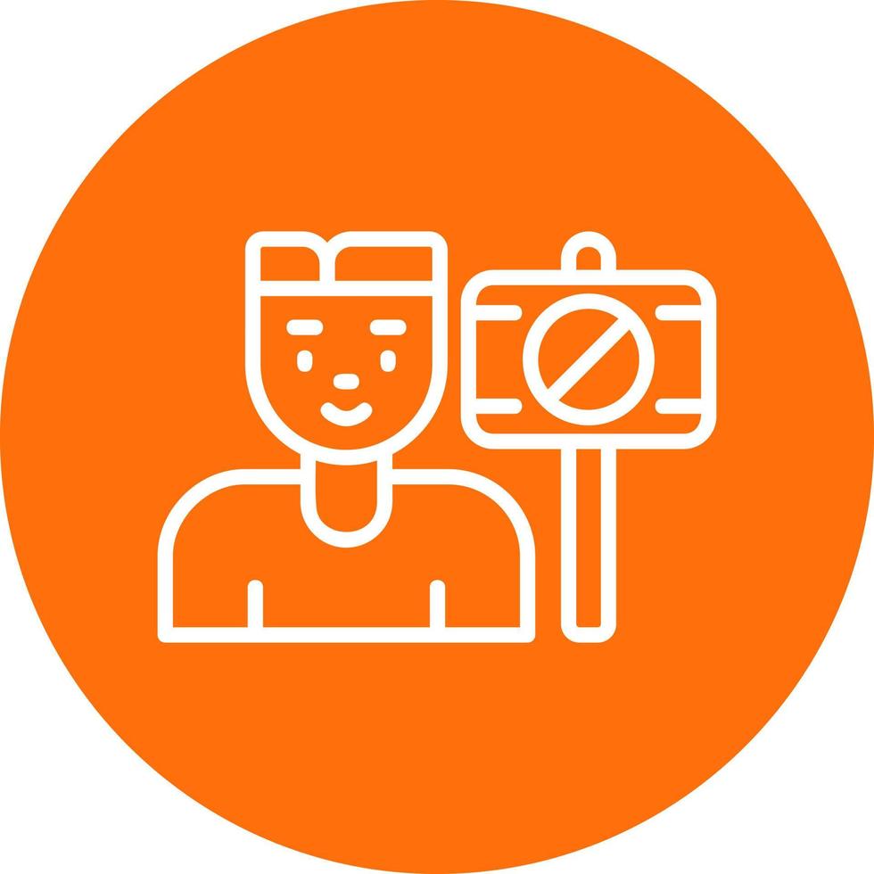 Protester Vector Icon Design