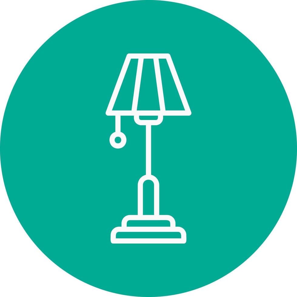 Floor Lamp Vector Icon Design