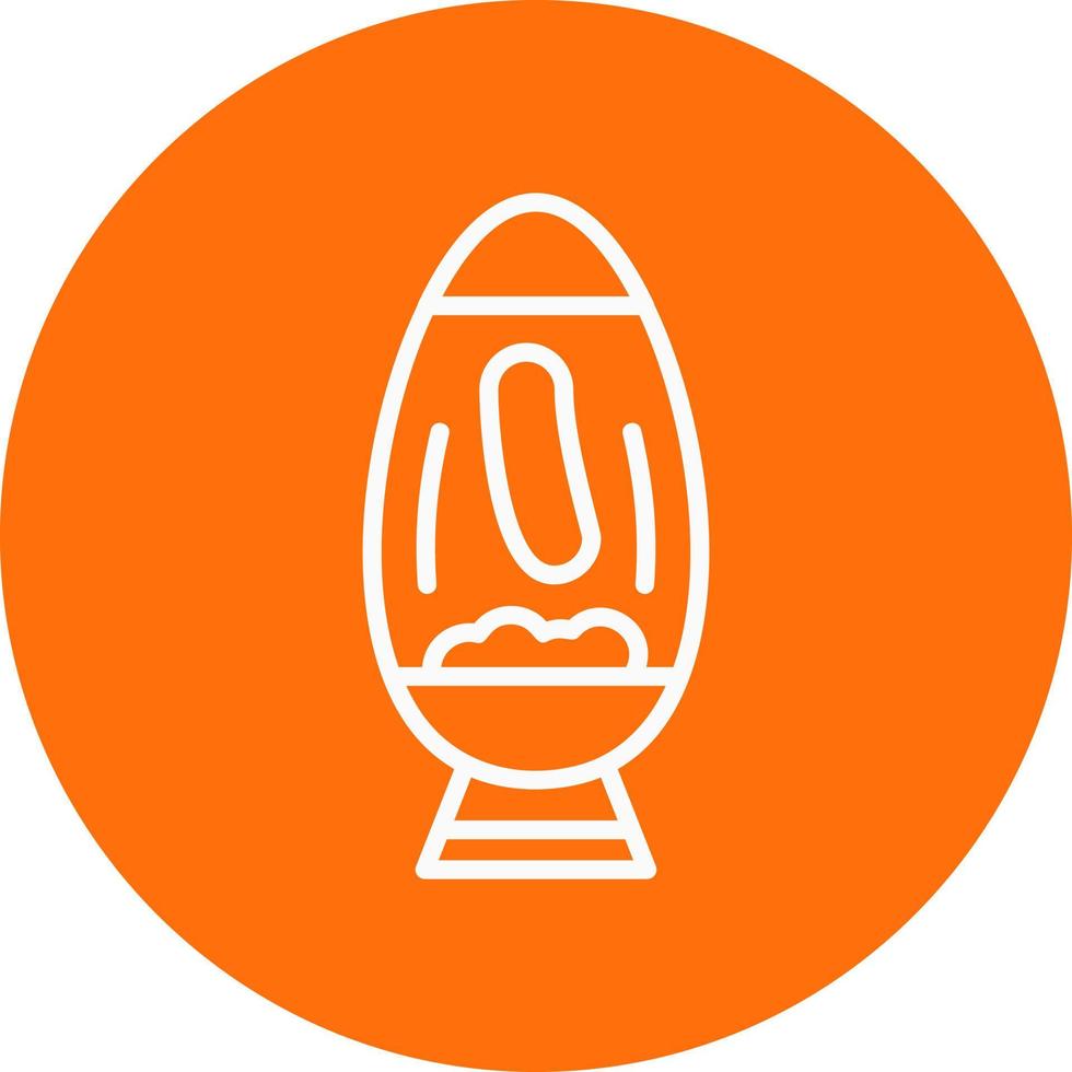 Lava Lamp Vector Icon Design