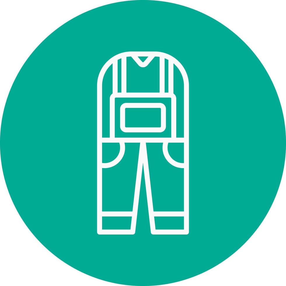 Coverall Vector Icon Design