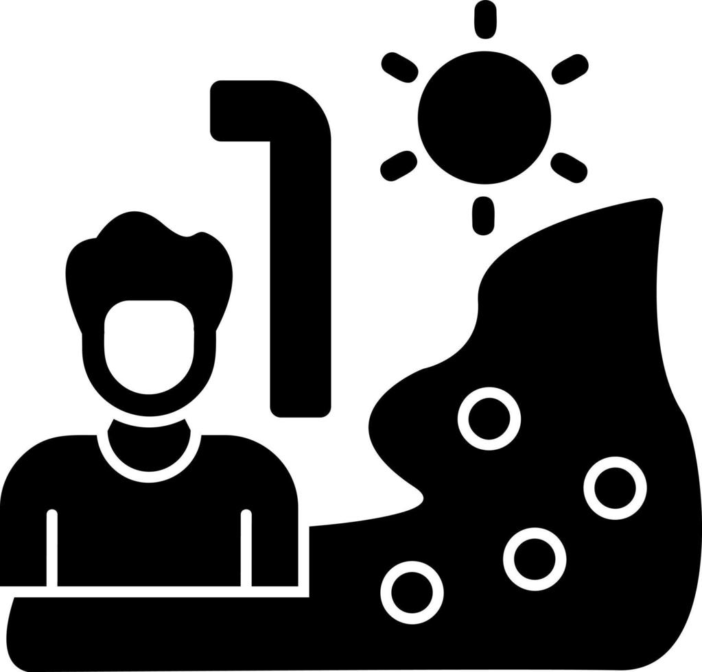 Hiker Vector Icon Design